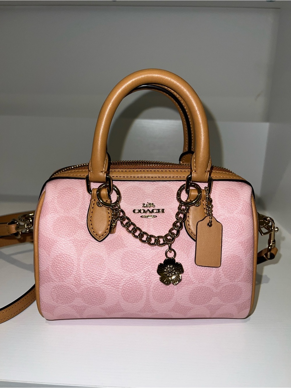 Coach Powder Pink Mini Rowan